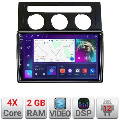 Navigatie VW Touran 2003-2009 clima automata A-touran2  2+32 GB Android Waze USB Navigatie Internet Youtube Radio