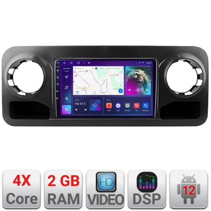 Navigatie Mercedes Sprinter 2018- Android radio gps internet 2+32GB 4-Core Kit-sprinter+EDT-E210v2