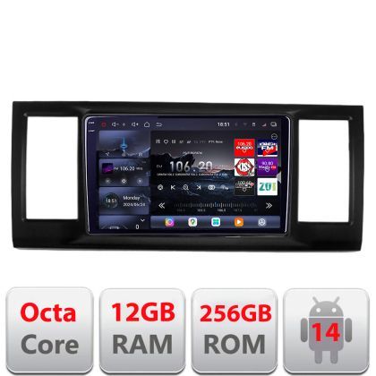 Navigatie VW Caravelle 2015- Edotec Kit-CARAVELLE 8 core QLED 2K 12+256GB 360 Android Waze USB Navigatie Internet Youtube Radio
