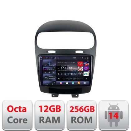 Navigatie Fiat Freemont Dodge Journey 2012-2019 Android radio gps internet 8 core QLED 2K 12+256GB 360 Edotec
