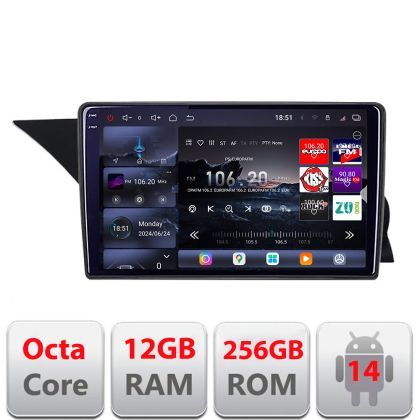 Navigatie Mercedes GLK 2012-2015 NTG4.5 Edotec Kit-GLK 8 core QLED 2K 12+256GB 360 Android Waze USB Navigatie Internet Youtube Radio