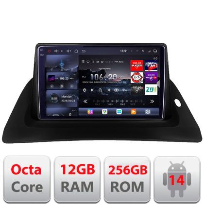 Navigatie Renault Kangoo 2015-2019 Android radio gps internet 8 core QLED 2K 12+256GB 360 Edotec