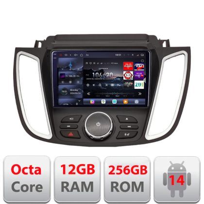 Navigatie Ford Kuga 2015-2020 SYNC2 si SYNC3 8 core QLED 2K 12+256GB 360 Android Waze USB Navigatie Internet Youtube Radio Edotec