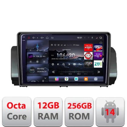 Navigatie Dacia Logan Sandero Jogger 2020+ LOGAN-2022 fara ecran de fabrica Android radio gps internet 8 core QLED 2K 12+256GB 360 Edotec