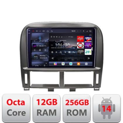 Navigatie Lexus LS 1999-2006 Edotec Kit- LS-99 8 core QLED 2K 12+256GB 360 Android Waze USB Navigatie Internet Youtube Radio
