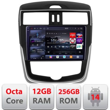 Navigatie Nissan Pulsar 2014-2018 Android radio gps internet 8 core QLED 2K 12+256GB 360 Edotec