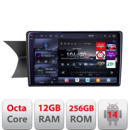 Navigatie Mercedes C W204 NTG4.5 2012-2015 8 core QLED 2K 12+256GB 360 Android Waze USB Navigatie Internet Youtube Radio Edotec