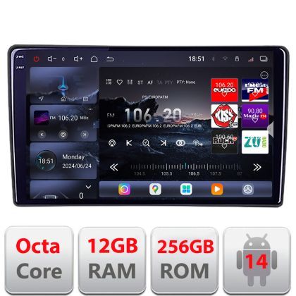 Navigatie Renault Traffic Opel Vivaro Nissan Primastar Qled 2K Octa Core 12+256GB LTE 4G DSP Wifi 5Ghz android auto carplay radio gps internet kit-traffic2+EDT-E810-2K