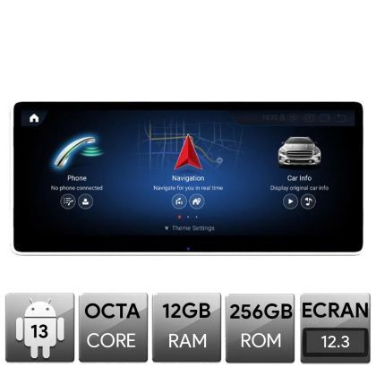 Navigatie Mercedes E Coupe W207 2008-2011 NTG4, Android, Octa Core, 12+256, 12.3", Qled 2K 2400x900, Qualcomm 680
