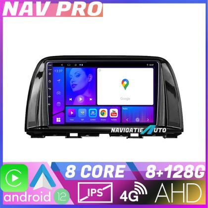 Navigatie Mazda CX5 2015 2017 EDOTEC-LITE Android Ecran 720P Octa Core 8 128 Carplay