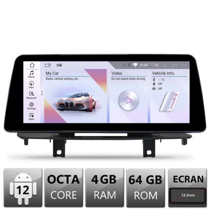 Navigatie BMW X5 X6 F15 F16 2013-2015 cu ecran NBT Android ecran 10.25" 4+64 4G BT