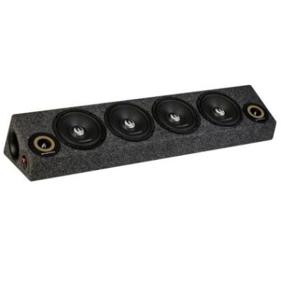 Incinta audio + 4 difuzoare medii de 6,5", de 300 W, 2 tweetere de 3,6", de 160 W, in total 760 W RMS/1520 W max, Phoenix Gold