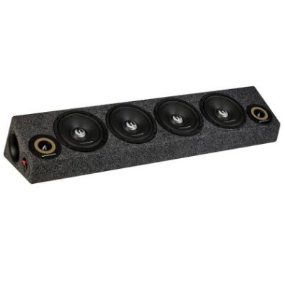 Incinta audio + 4 difuzoare medii de 6,5", de 300 W, 2 tweetere de 3,6", de 160 W, in total 760 W RMS/1520 W max, Phoenix Gold
