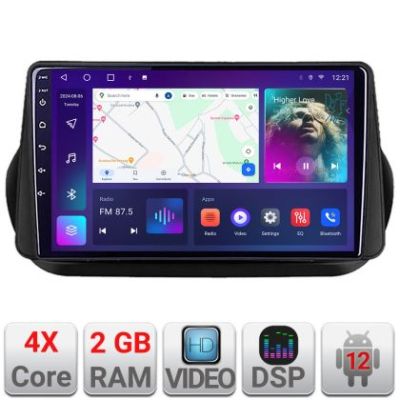 Navigatie Peugeot Bipper, Citroen Nemo, Fiat Qubo 2008-2017 Android radio gps internet 2+32 Kit-bipper+EDT-E210v2