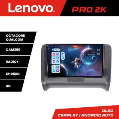 Navigatie Audi TT 2004-2011  Lenovo Kit-078 8 core QLED 2K 12+256 360 Android Waze USB Navigatie Internet Youtube Radio