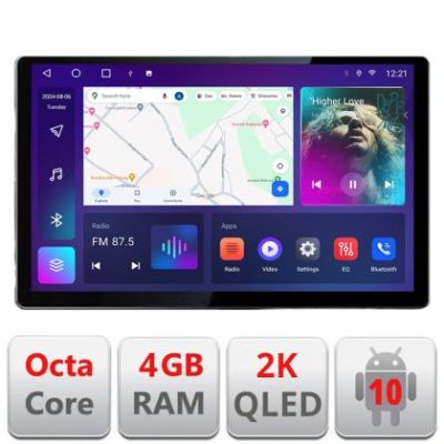 Navigatie dedicata VW Golf 7 N-491 Edonav ecran 13" 2K 4+32 Android Waze USB Navigatie 4G 360 Toslink Youtube Radio KIT-491 si ED