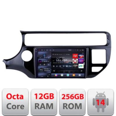 Navigatie Kia Rio 2014-2017 Edotec Kit-504 8 core QLED 2K 12+256GB 360 Android Waze USB Navigatie Internet Youtube Radio