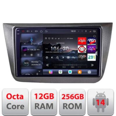 Navigatie Seat Altea 2005-2014 Android radio gps internet 8 core QLED 2K 12+256GB 360 Edotec