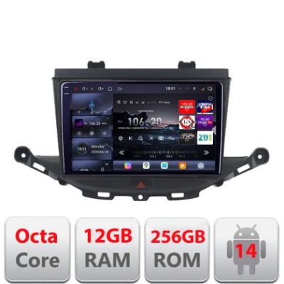 Navigatie Opel Astra K 2015-2021 Edotec Kit-ASTRAK 8 core QLED 2K 12+256GB 360 Android Waze USB Navigatie Internet Youtube Radio
