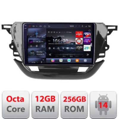Navigatie Opel Corsa F 2019- Android radio gps internet 8 core QLED 2K 12+256GB 360 Edotec