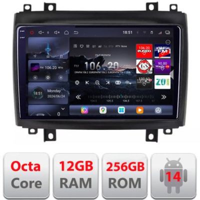 Navigatie Cadillac CTS intre anii 2003-2007 Android radio gps internet 8 core QLED 2K 12+256GB 360 Edotec