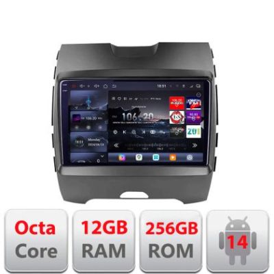Navigatie Ford Edge 2015-2021 Highline Edotec Kit-edge-high 8 core QLED 2K 12+256GB 360 Android Waze USB Navigatie Internet Youtube Radio