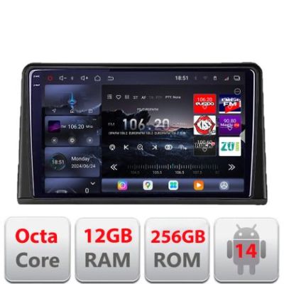 Navigatie Renault Express 2020+ Android radio gps internet 8 core QLED 2K 12+256GB 360 Edotec