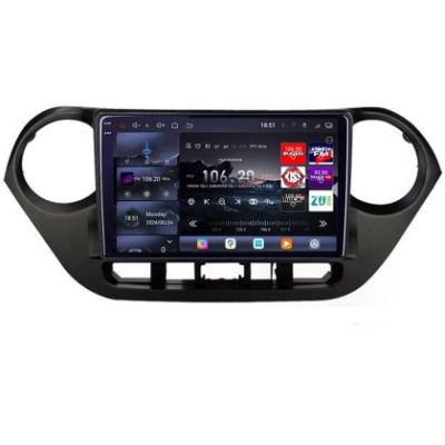 Navigatie Hyundai I10 2013-2019 Edotec Kit-HY38 8 core QLED 2K 12+256GB 360 Android Waze USB Navigatie Internet Youtube Radio