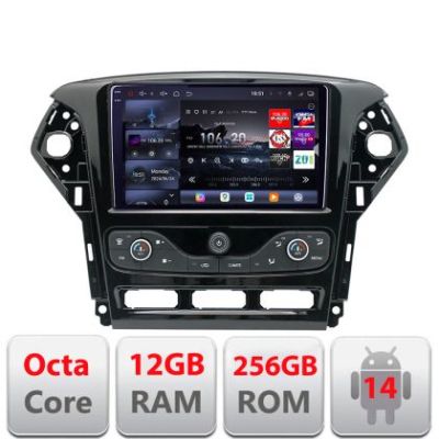 Navigatie Ford Mondeo 2011-2014 Android radio gps internet 8 core QLED 2K 12+256GB 360 Edotec