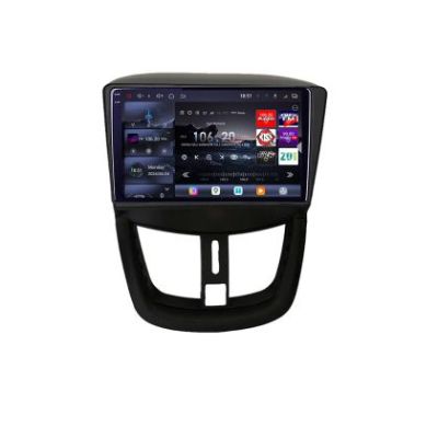 Navigatie Peugeot 207 Edotec Kit-PE01 8 core QLED 2K 12+256GB 360 Android Waze USB Navigatie Internet Youtube Radio