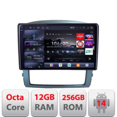 Navigatie Kia Sorento 2006-2009 Android radio gps internet 8 core QLED 2K 12+256GB 360 Edotec