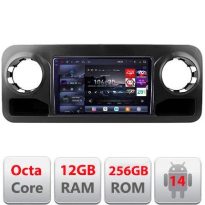 Navigatie Mercedes Sprinter 2018- Android radio gps internet 8 core QLED 2K 12+256GB 360GB  Edotec