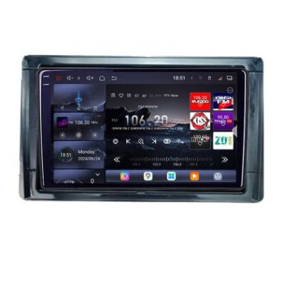 Navigatie Toyota 2DIN Edotec Kit-TY2DIN 8 core QLED 2K 12+256GB 360 Android Waze USB Navigatie Internet Youtube Radio