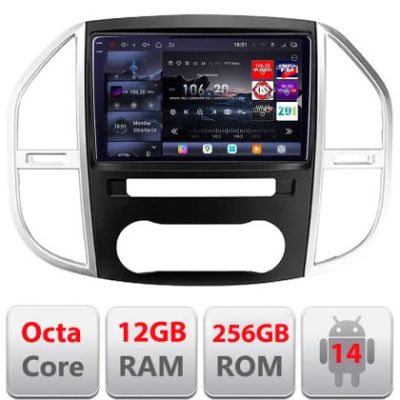 Navigatie Mercedes Vito w447 2016- Android radio gps internet 8 core QLED 2K 12+256GB 360 Edotec