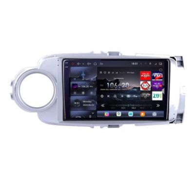 Navigatie Toyota Yaris 2010-2018 Edotec Kit-YARIS10 8 core QLED 2K 12+256GB 360 Android Waze USB Navigatie Internet Youtube Radio Edotec