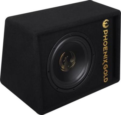 Subwoofer activ Phoenix Gold, difuzor 10", 200 W RMS, 800 W MAX, kit de cabluri incluse