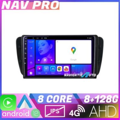 Navigatie Seat Ibiza 2008 2014 KIT 246 EDOTEC-LITE Android Ecran 720P Octa Core 8 128 Carplay