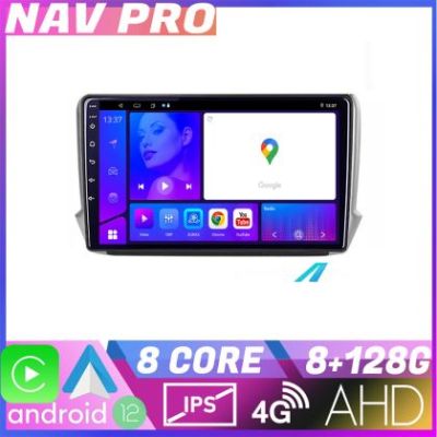 Navigatie Peugeot 208/2008 KIT PSA EDOTEC-LITE Android Ecran 720P Octa Core 8 128 Carplay