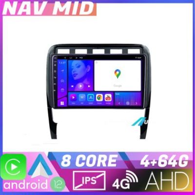 Navigatie Porsche Cayenne 2002 2011 KIT 443 EDOTEC-LITE Android Ecran 720P Octa Core 4 64 Carplay