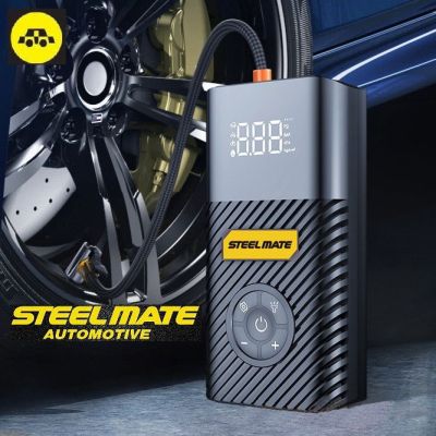 Compresor auto portabil Steelmate P07 si incarcator auto