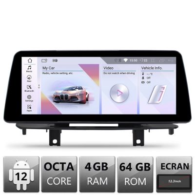 Navigatie BMW X5 X6 F15 F16 2013-2015 cu ecran NBT Android ecran 10.25" 4+64 4G BT